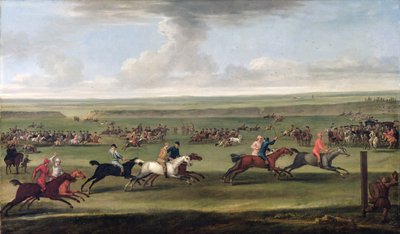 A Race on the Beacon Course at Newmarket by John Wootton